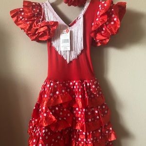 Spanish Flamenco Dress Princess Costume
